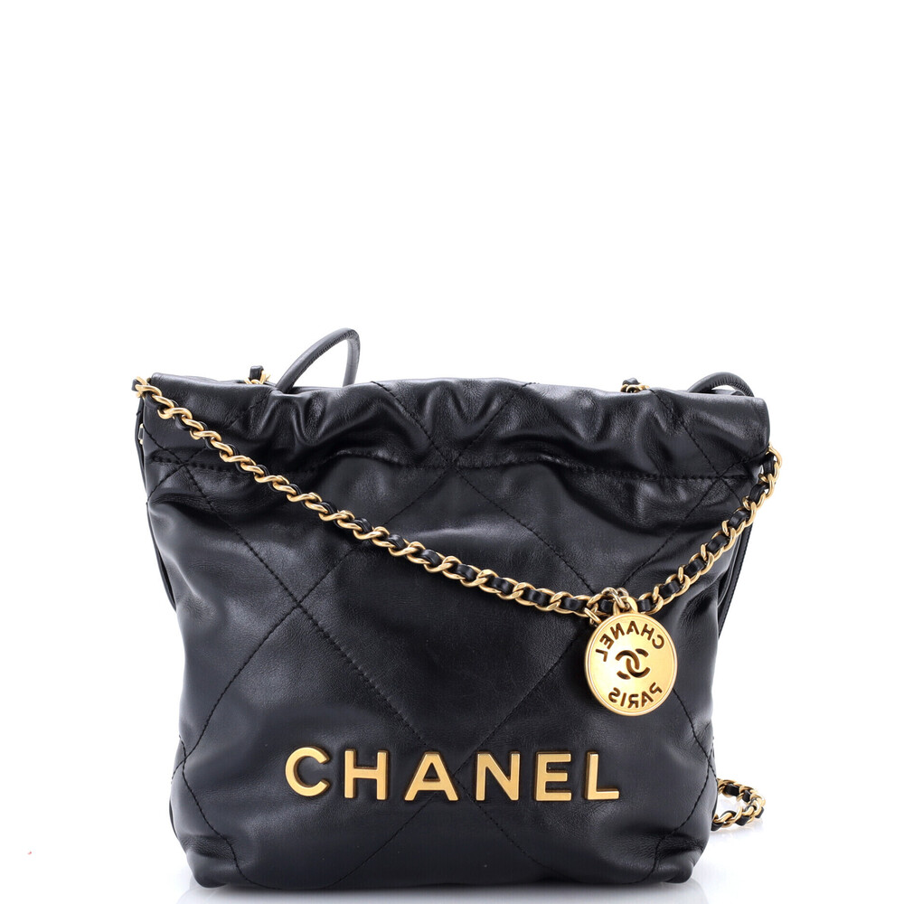 Chanel Mini 22 Chain Hobo Quilted Calfskin
